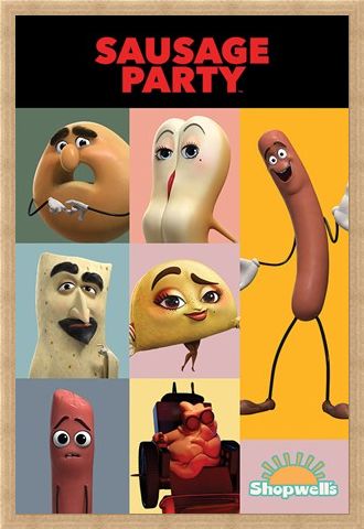 Framed Framed Get Your Fill - Sausage Party Characters