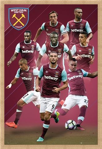 Framed Framed 2016/17 Players - West Ham FC