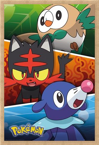 Framed Framed Alola Partners - Pokemon