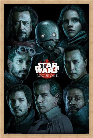 Framed Framed The Rebel Alliance Versus The Empire - Star Wars Rogue One