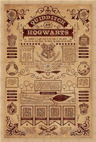 Framed Framed Quidditch At Hogwarts - Harry Potter