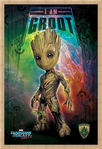 Framed Framed I Am Groot - Guardians of the Galaxy Vol. 2