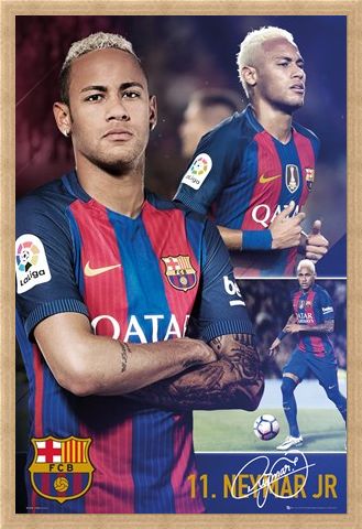 Framed Framed Neymar Jr - Barcelona Football Club