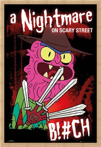 Framed Framed A Nightmare On Scary Street - Rick And Morty