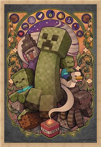 Framed Framed Creeper Nouveau - Minecraft