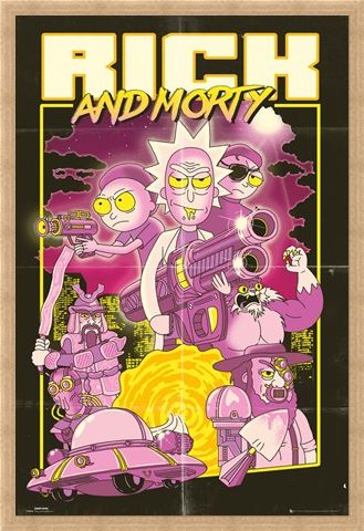 Framed Framed Action Movie - Rick and Morty