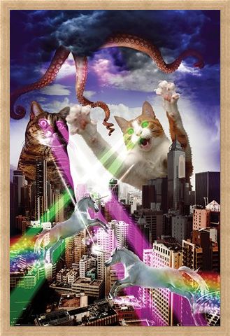 Framed Framed Apocalypse Meow - Animal Invasion