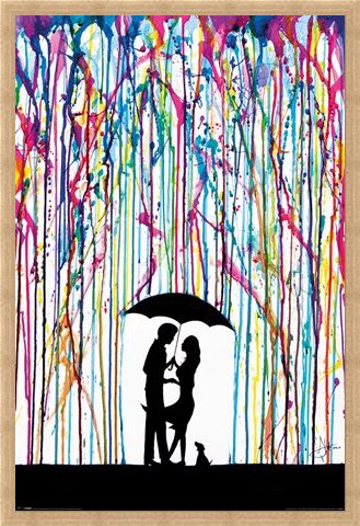 Framed Framed Raining Colour - Marc Allante