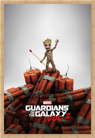 Framed Framed Groot Dynamite - Guardians Of The Galaxy Vol. 2