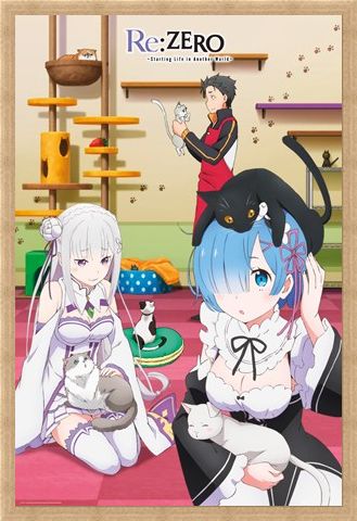 Framed Framed Starting Life in Another World - Re Zero Cats