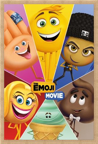 Framed Framed Star Characters - The Emoji Movie
