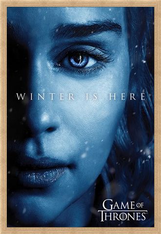Framed Framed Winter is Here - Daenerys - Game Of Thrones