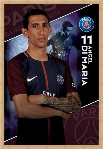 Framed Framed Di Maria 17/18 - PSG