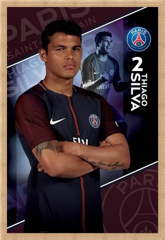 Framed Framed Silva 17/18 - PSG
