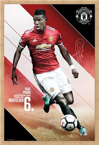 Framed Framed Pogba 17-18 - Manchester United