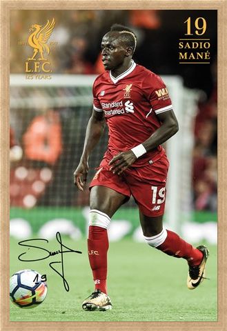 Framed Framed Liverpool Mane 17-18 -