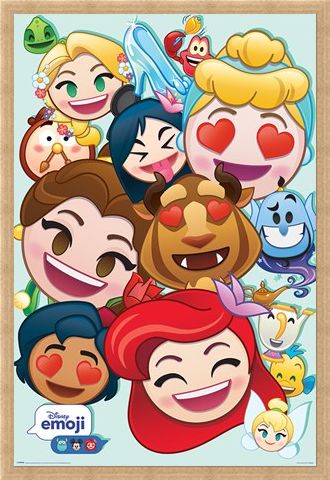 Framed Framed Emoji Princess - Disney