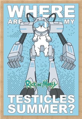 Framed Framed Where Are My Testicles - Rick and Morty