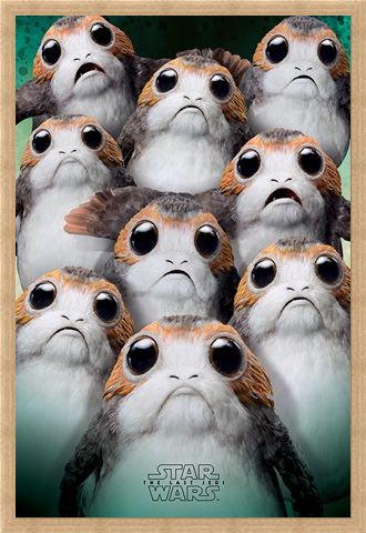 Framed Framed Many Porgs - Star Wars The Last Jedi