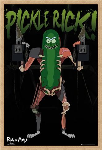 Framed Framed Pickle Rick - Rick and Morty