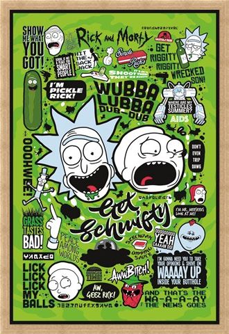 Framed Framed Out Of This World Quotes - Rick and Morty
