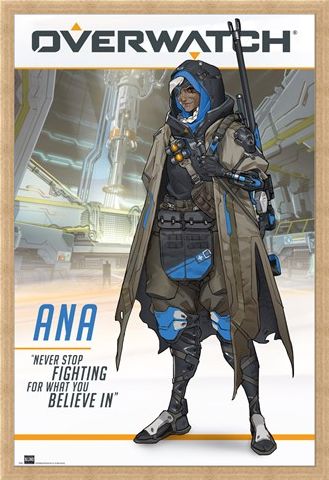 Framed Framed Ana The World's Most Elite Sniper - Overwatch