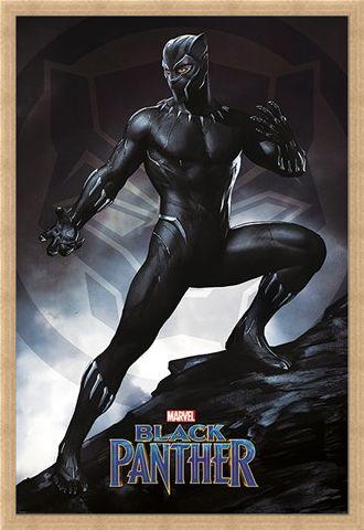 Framed Framed Black Panther Stance - Marvel