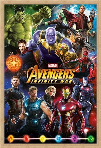 Framed Framed Infinity War Character Montage - Avengers