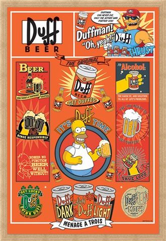 Framed Framed Duff - The Simpsons
