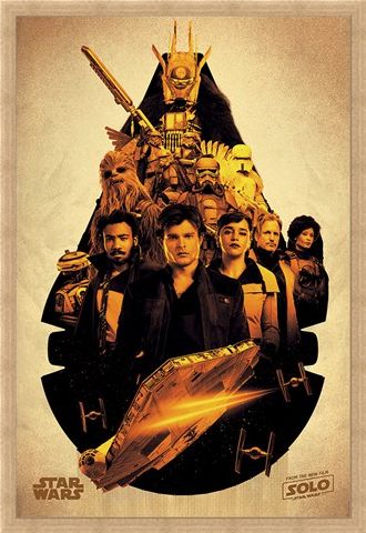 Framed Framed Millennium Falcon Montage - Solo: A Star Wars Story
