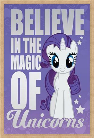 Framed Framed Believe In The Magic Of Unicorns - My Little Pony