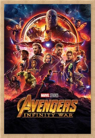 Framed Framed Infinity War One Sheet - Avengers