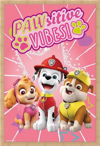 Framed Framed Pawsitive Vibes - Paw Patrol