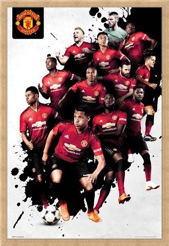 Framed Framed Players 18-19 - Manchester United