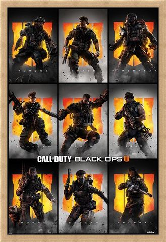 Framed Framed Black Ops 4 Characters - Call Of Duty