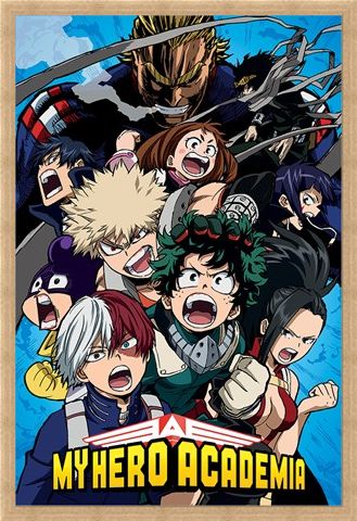Framed Framed Cobalt Blast Group - My Hero Academia
