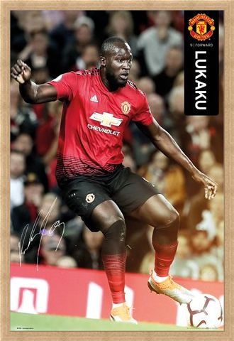 Framed Framed Lukaku 18-19 - Manchester United
