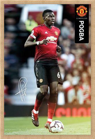 Framed Framed Pogba 18-19 - Manchester United