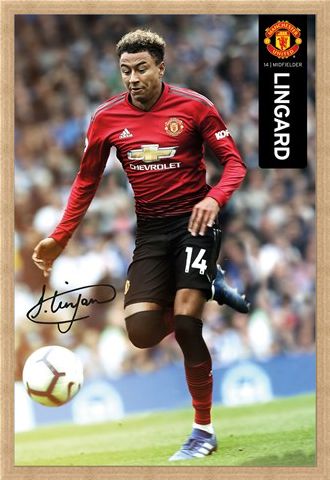 Framed Framed Lingard 18-19 - Manchester United