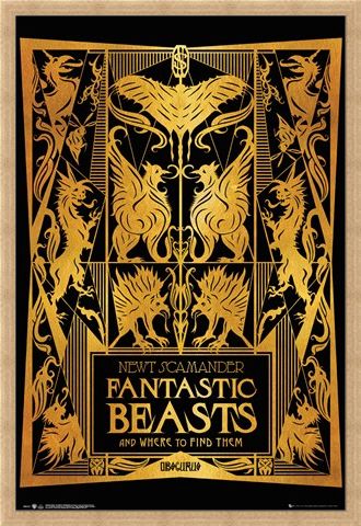 Framed Framed Book Cover - Fantastic Beasts