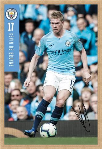 Framed Framed De Bruyne 18-19 - Manchester City