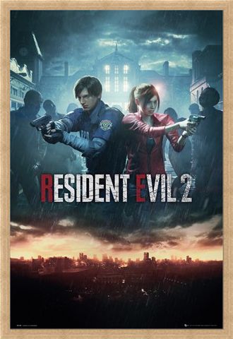 Framed Framed City Key Art - Resident Evil 2