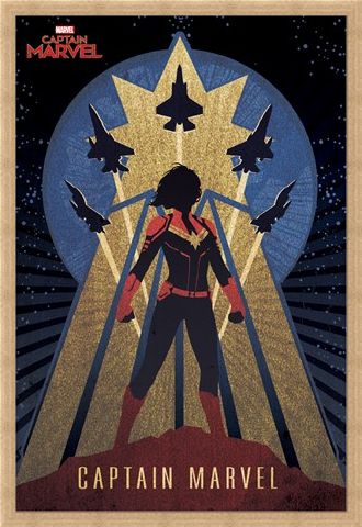 Framed Framed Deco - Captain Marvel