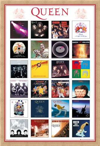 Framed Framed Album Covers - Queen