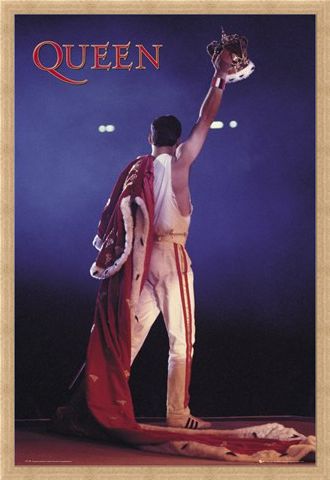 Framed Framed Freddie Mercury Crown - Queen