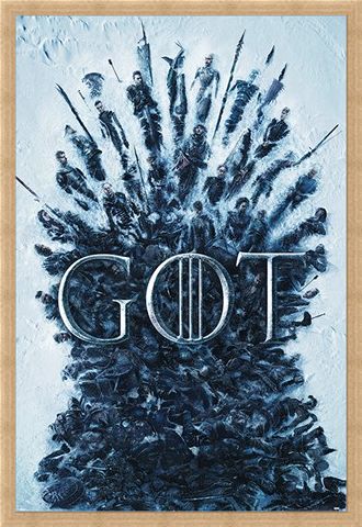 Framed Framed Throne Of The Dead - Game Of Thrones