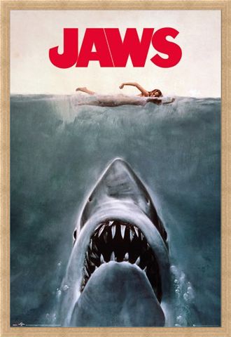 Framed Framed Jaws - Steven Spielberg