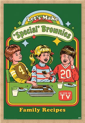 Framed Framed Let's Make Special Brownies - Steven Rhodes