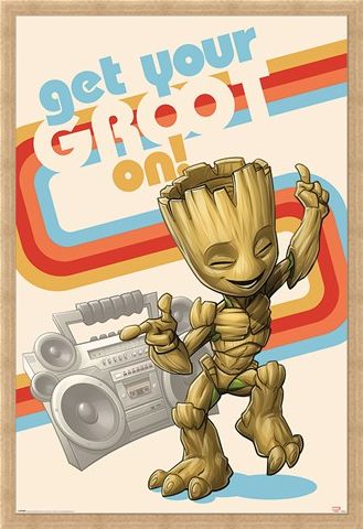 Framed Framed Get Your Groot On - Guardians Of The Galaxy