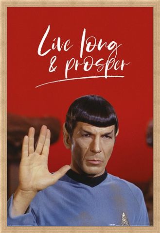 Framed Framed Live Long And Prosper - Star Trek